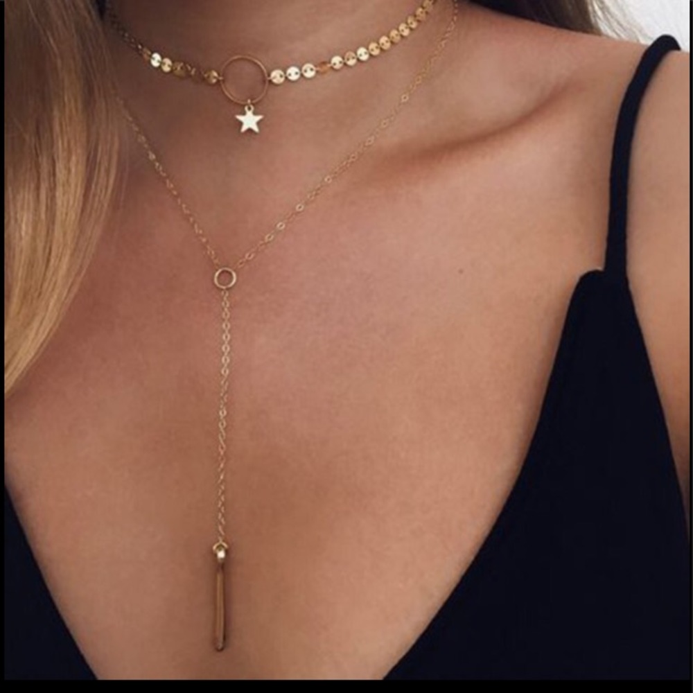 Dainty Gold Charm Necklace